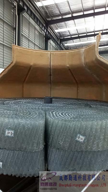 圓形逆流式冷卻塔安裝現場