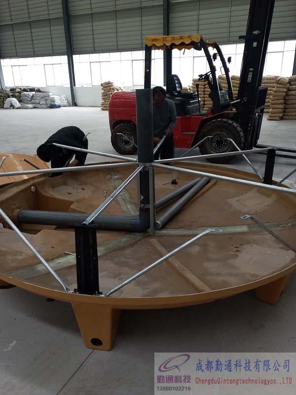 圓形逆流式冷卻塔安裝現場