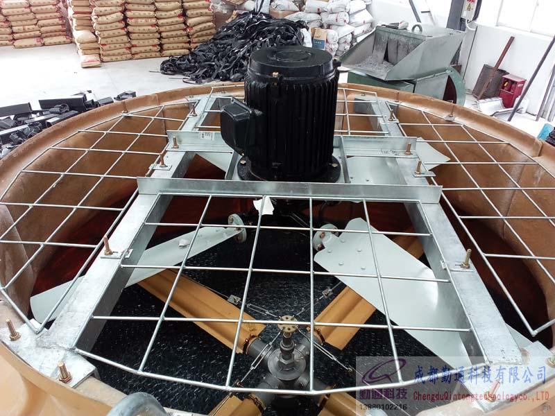 圓形逆流式冷卻塔安裝現場