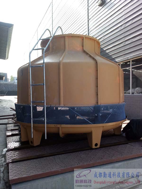 圓形逆流式冷卻塔安裝現場