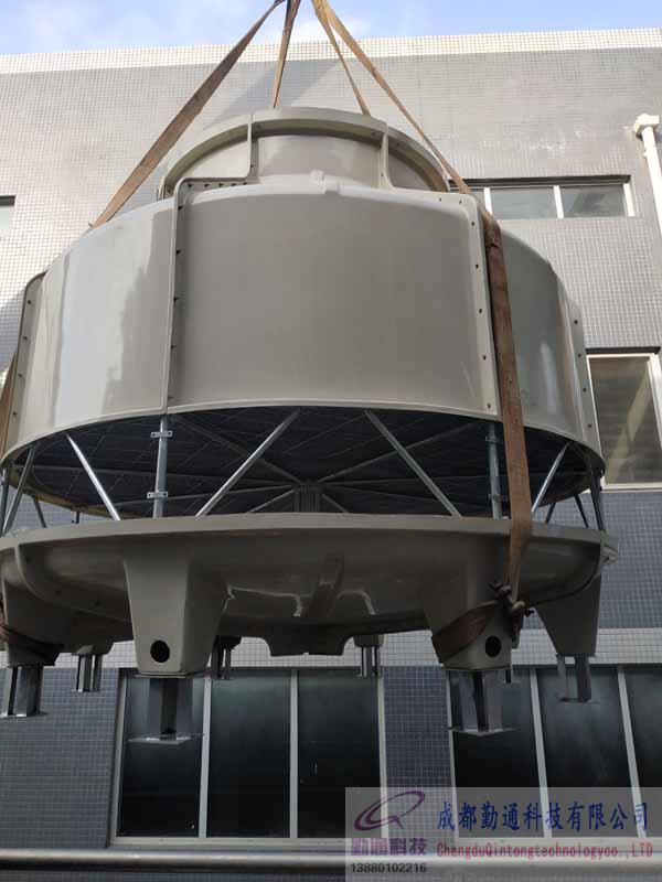 簡陽GL-200T冷卻塔，100T舊塔維修現場