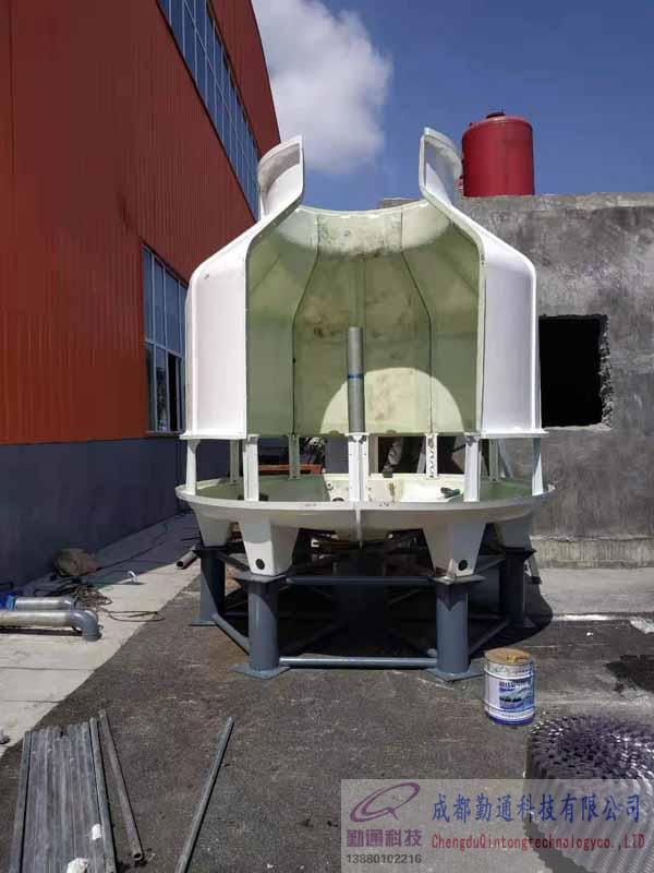 貴州盤縣150T冷卻塔安裝現場