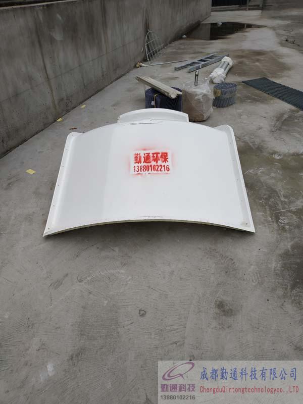 眉山圓形逆流式150t逆流冷卻塔安裝現場，訂購單位：眉山水滴化學有限公司