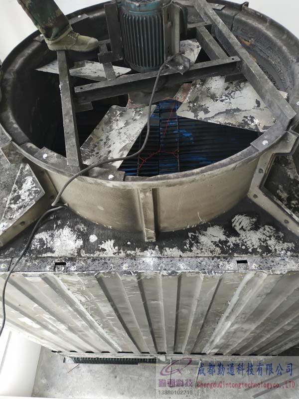 成都清白江汽車配件廠閉式冷卻塔搬遷安裝現場