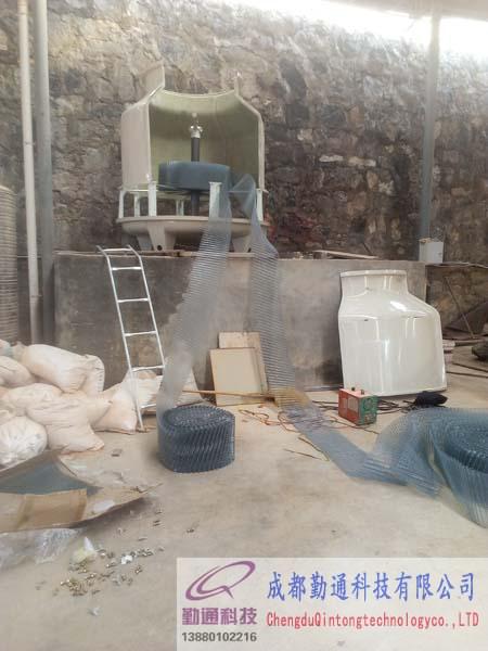 遵義80T冷卻塔遵義泊名塑膠廠安裝現場