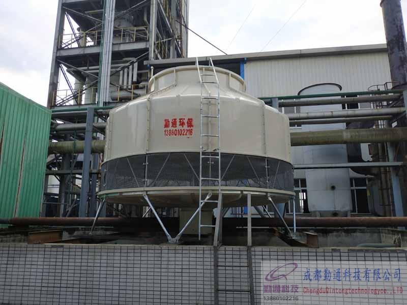 眉山GL-300T冷卻塔安裝現場，安裝地四川惠盛新能源有限公司