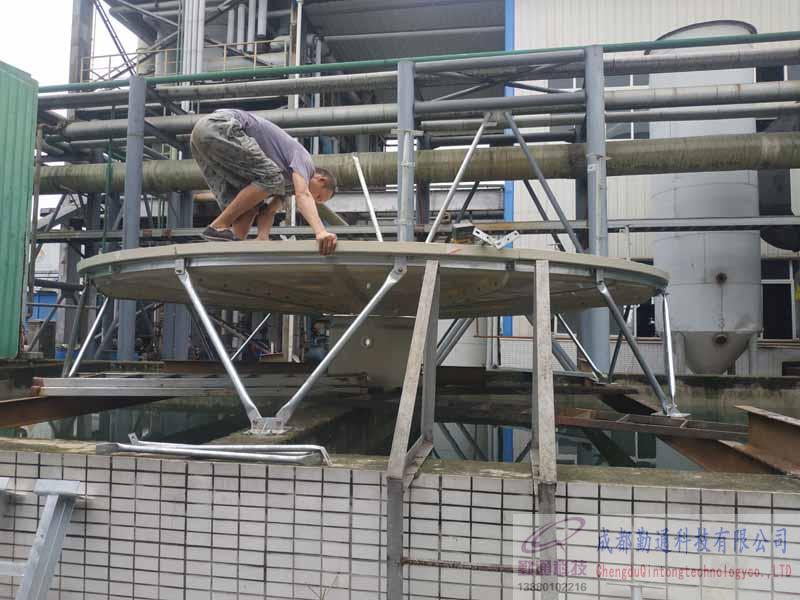 眉山GL-300T冷卻塔安裝現場，安裝地四川惠盛新能源有限公司