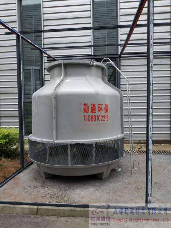 南充SCT-100T圓形冷卻塔安裝現場