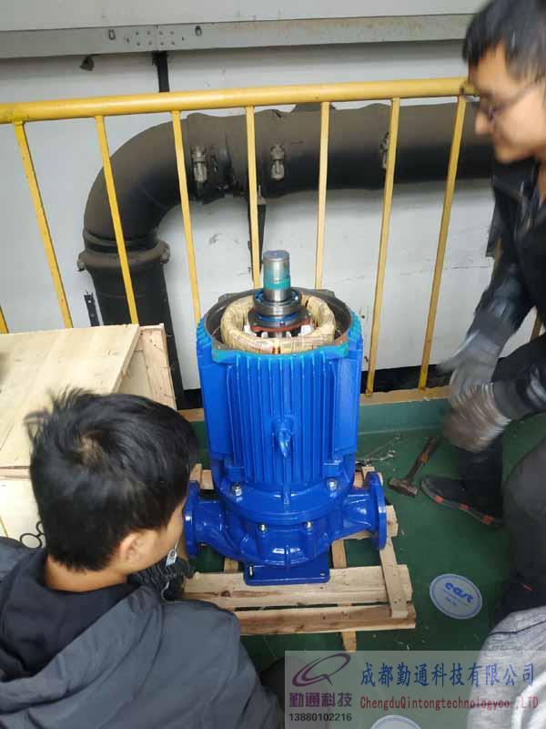 成都龍泉東方泵水泵更換現場