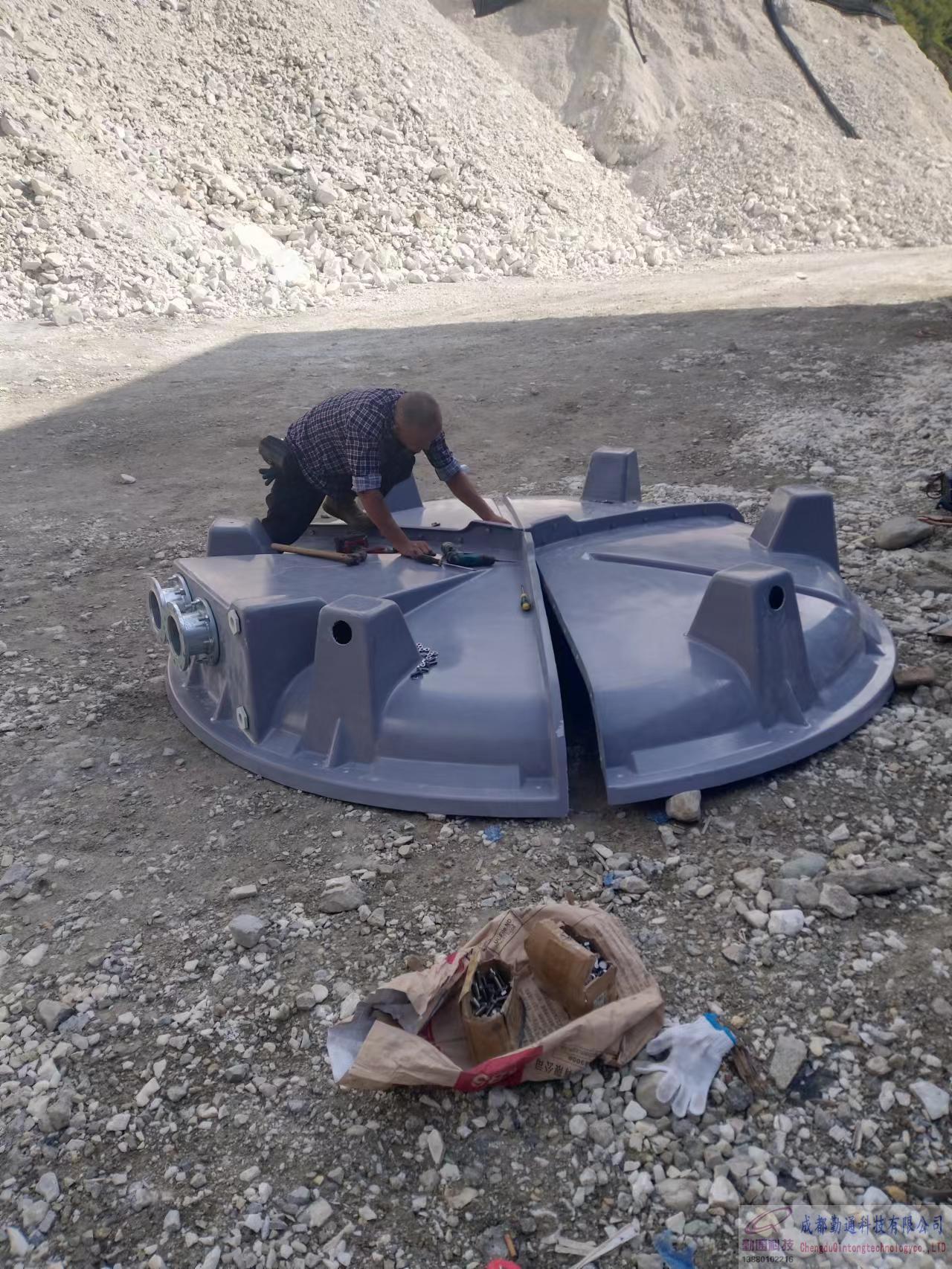 四川南充南部縣125T冷卻塔安裝現