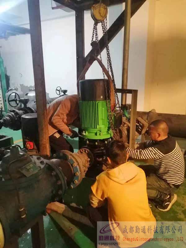 成都水泵更換現場