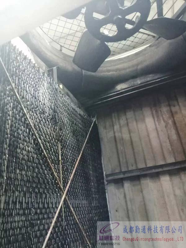 四川郫縣保稅區冷卻塔測試現場